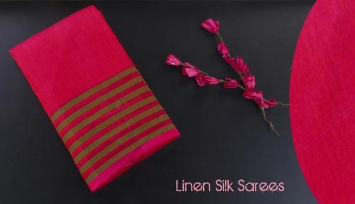 Linen Silk Sarees